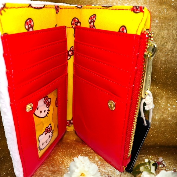 Loungefly Sanrio Hello Kitty Gingham Cosplay Crossbody Bag and Matching Wallet - Picture 8 of 8